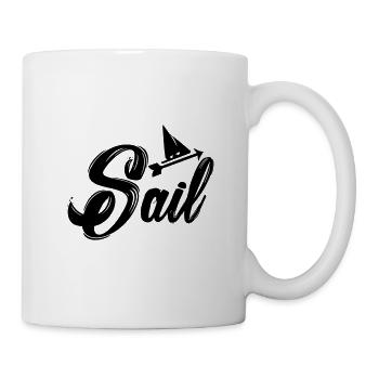 sail - Mug blanc - blanc - Droite