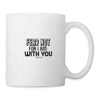 Verset biblique Ésaïe 41:10 noir - Dieu est avec vous! - Mug blanc - blanc - Droite