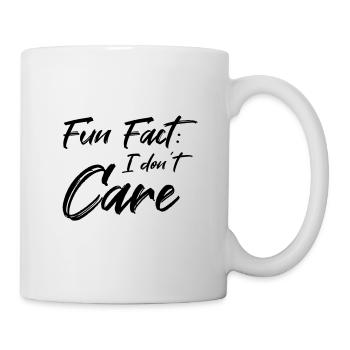 Fun Fact: I don't care - Mug - white - Right