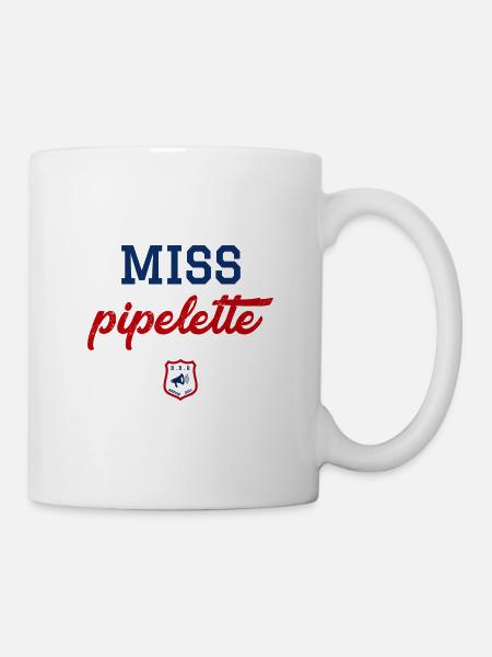 MISS pipelette - Mug blanc - blanc