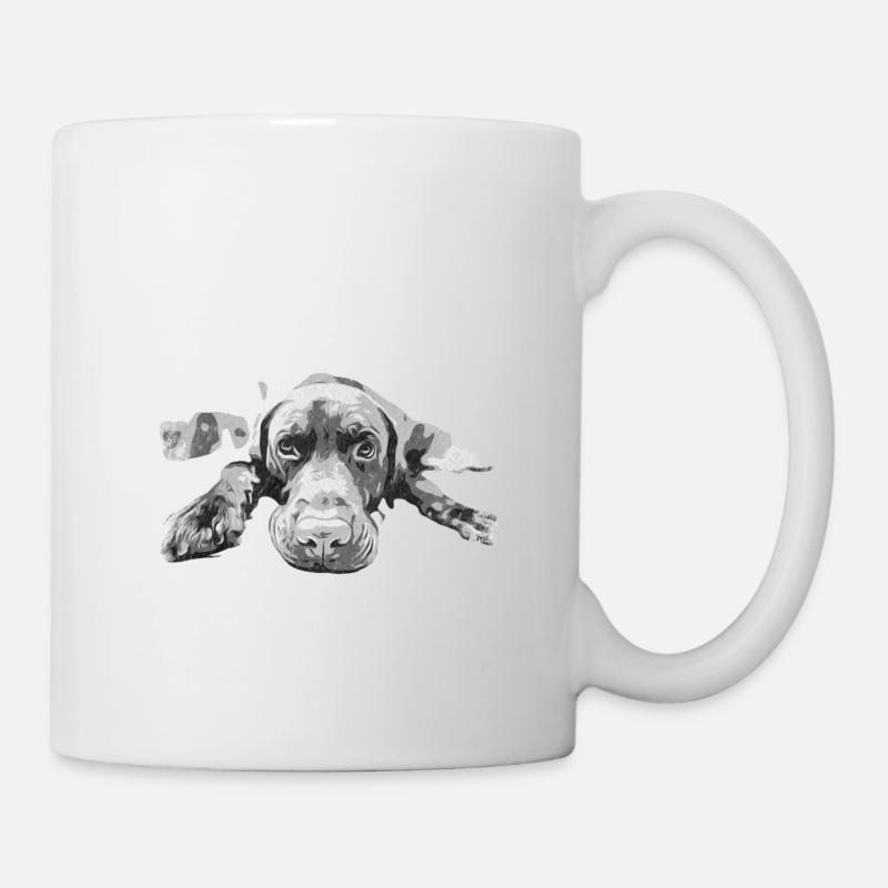 life is better with labrador labrador my dog - Mug - white