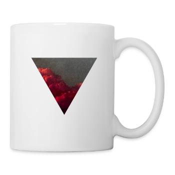 T Shirt triangle - Mug - white - Right