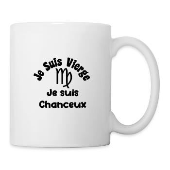 Vierge zodiaque signe - Je suis chanceux - Mug blanc - blanc - Droite