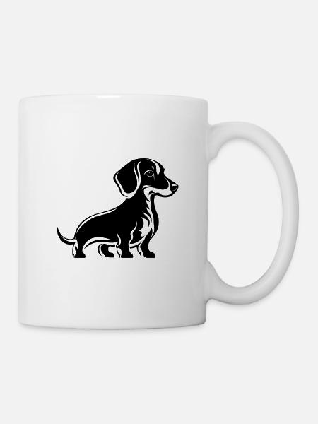 Dackel Baby - Tasse - Weiß
