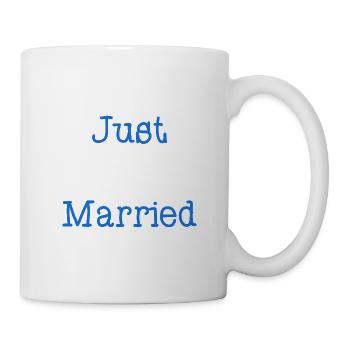 ICH HABE GERADE GEHEIRATET. Junggesellinnenabschied. VALENTINSTAG. PAAR - Tasse - Weiß - Rechts