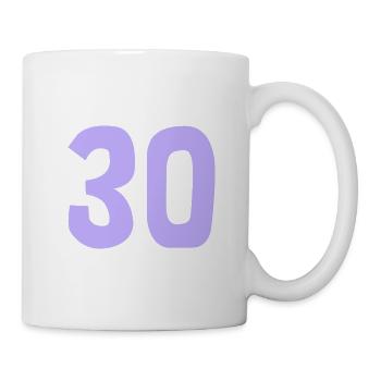 30. 30 ANS. 30e ANNIVERSAIRE. ANNIVERSAIRE 30 ANS. - Mug blanc - blanc - Droite