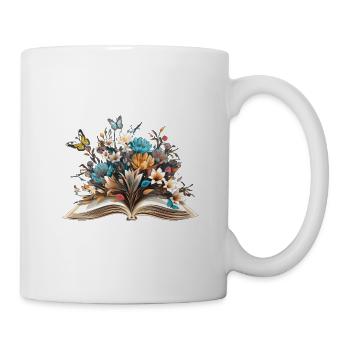 Fleurs latérales - Mug blanc - blanc - Droite