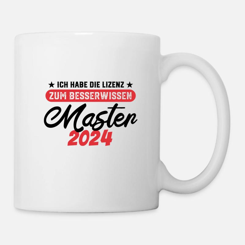 Master 2024 Masterabschluss Sponsion Promotion - Tasse - Weiß
