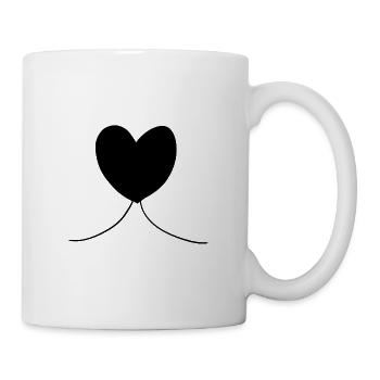 Herz symbol Liebe form - Tasse - Weiß - Rechts