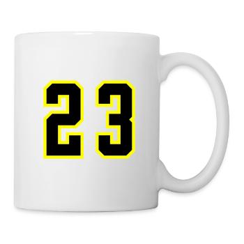 Maillot à 23 numéros - Mug blanc - blanc - Droite