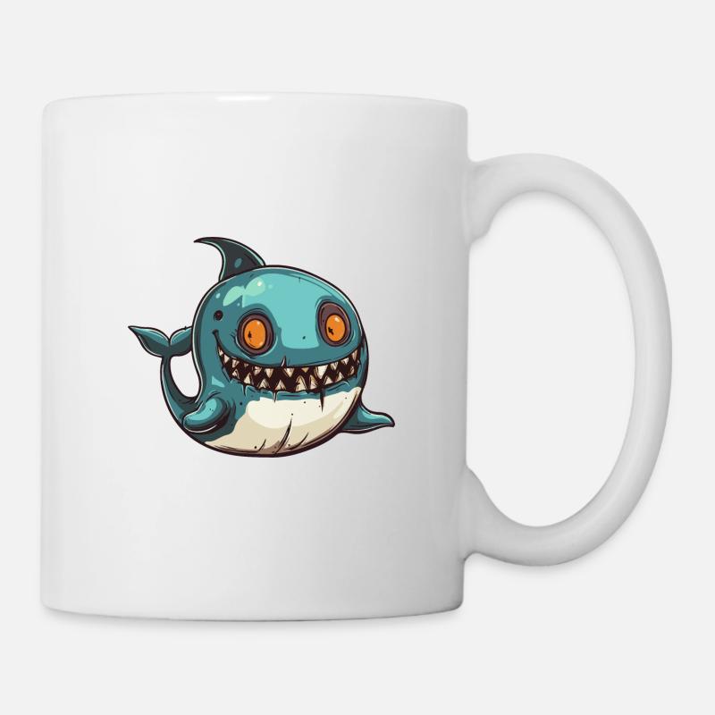 Wal Halloween Comic Lustig - Tasse - Weiß