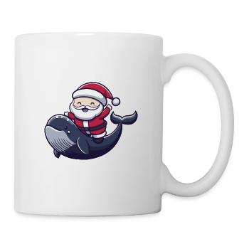 Whale Santa Claus - Mug - white - Right