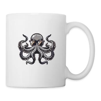 Oktopus Tier - Tasse - Weiß - Rechts
