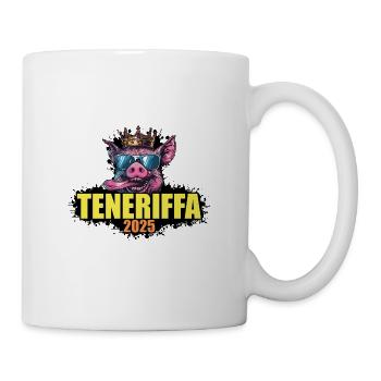 Teneriffa 2025 Schwein - Tasse - Weiß - Rechts