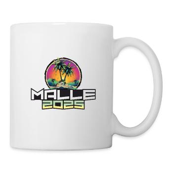 Malle 2025 Urlaub Palmen - Tasse - Weiß - Rechts
