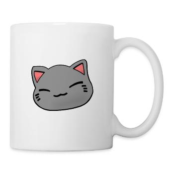 Nemuri Neko, chat endormi, gris - Mug blanc - blanc - Droite