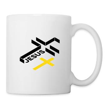 croix jésus - Mug blanc - blanc - Droite