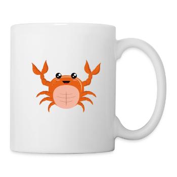 Tiny Soft-shell Orange Crawling Crab - Mug - white - Right