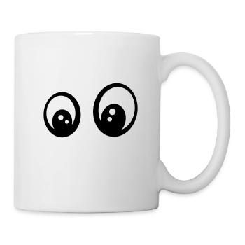 Augen - Tasse - Weiß - Rechts
