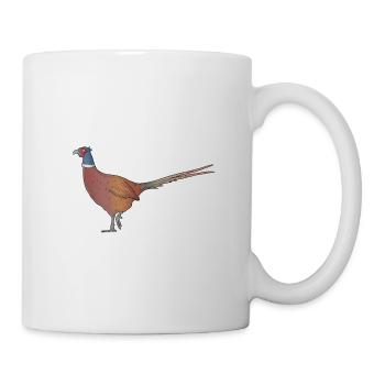 Pheasant drawn animal - Mug - white - Right