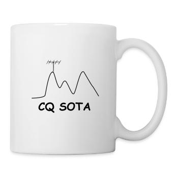 CQ SOTA ham radio logos - Mug - white - Right