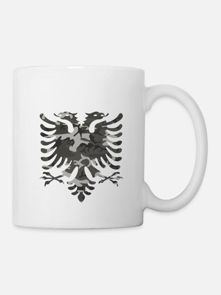 Albanischer Adler - Tasse - Weiß