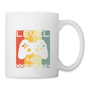 Level 40 complete - Tasse - Weiß - Rechts