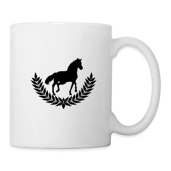 Les chevaux aiment - Mug blanc - blanc - Droite