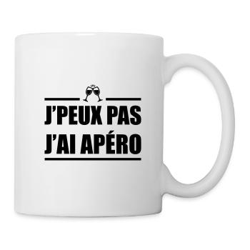 J'peux pas j'ai apéro - Mug blanc - blanc - Droite