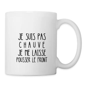 je suis pas chauve - Mug blanc - blanc - Droite
