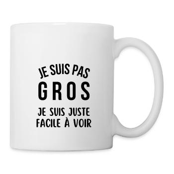 je suis pas gros - Mug blanc - blanc - Droite