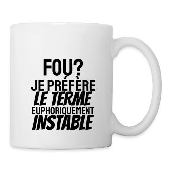 fou - Mug blanc - blanc - Droite