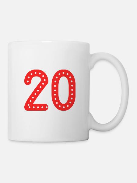 20 JAHRE. 20-jähriges JUBILÄUM. JUBILÄUM 20 JAHRE. 20 - Tasse - Weiß