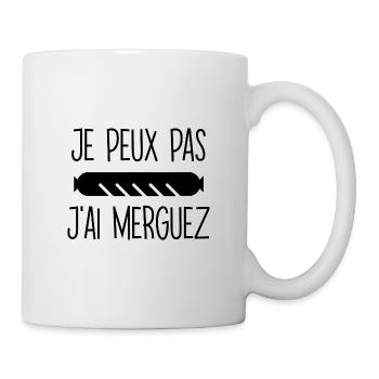 Merguez Mania : Indisponible! - Mug blanc - blanc - Droite