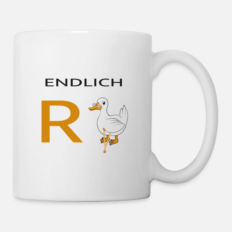 Endlich Rente Ente - Tasse - Weiß