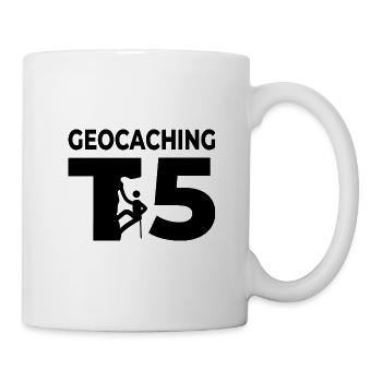 Geocaching Herausforderndes Terrain Bewertung 5 - Tasse - Weiß - Rechts