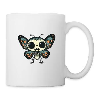 papillon Halloween bande dessinée drôle - Mug blanc - blanc - Droite
