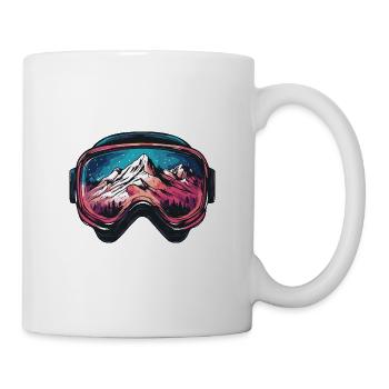 Ski Goggles Mountains Ski - Mug - white - Right
