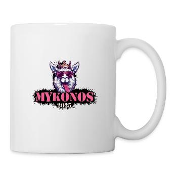 Mykonos 2025 Alpaka - Tasse - Weiß - Rechts