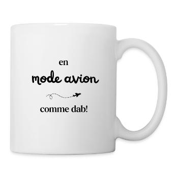 In airplane mode, like dab! - Mug - white - Right