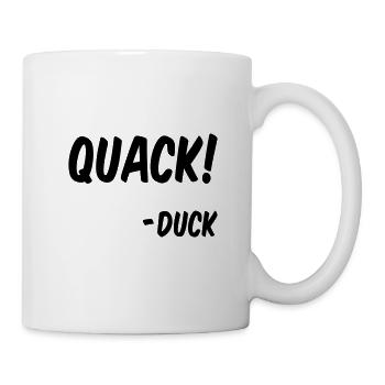 Ente - Tasse - Weiß - Rechts