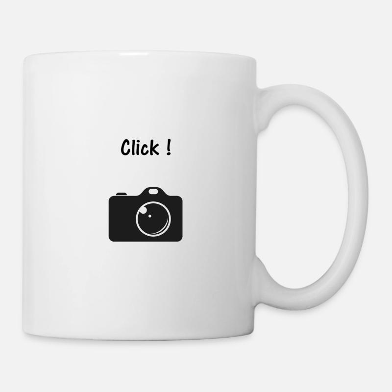 Kamera Foto Click - Tasse - Weiß