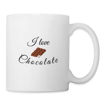 I love Chocolate Gift Idea Snack Chocolate - Mug - white - Right