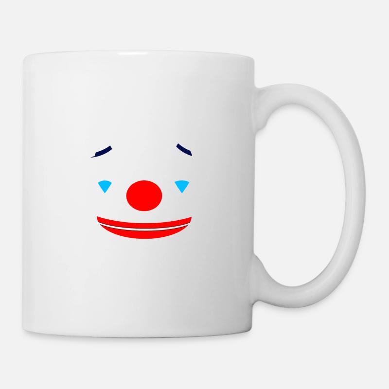 Clown qui rit - Mug blanc - blanc