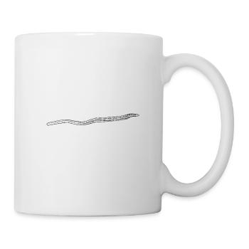 Regenwurm - Tasse - Weiß - Rechts