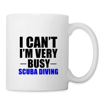 Busy Scuba Diving - Mug - white - Right