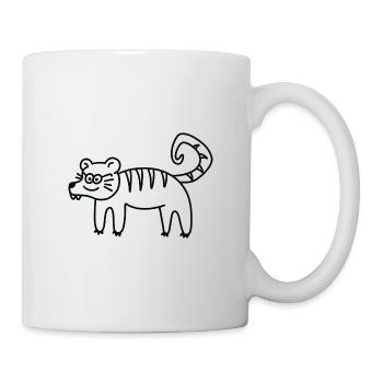 Anti-Zoo Three - Tasse - Weiß - Rechts