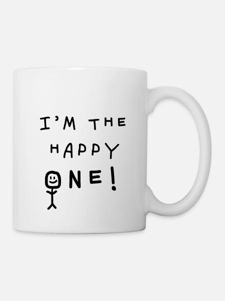 I'm the happy one! Kids Saying Funny Gift - Mug - white