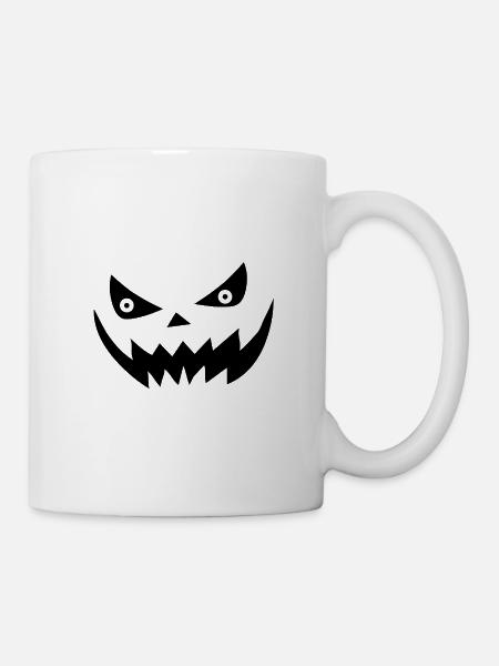Halloween Grimace Noir - Mug blanc - blanc