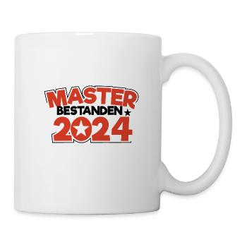 Master 2024 Masterabschluss Sponsion Graduation - Tasse - Weiß - Rechts